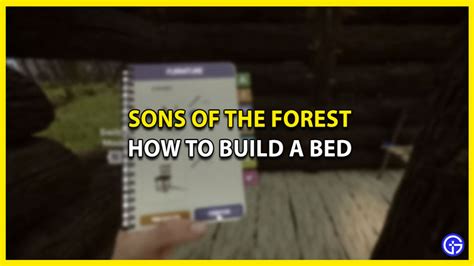 how to build a bed in sons of the forest|Sons of the Forest: How to Make Bed